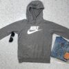 Nike Cotton Girl's Nsw Pullover Hooded Neck Hoodie Size