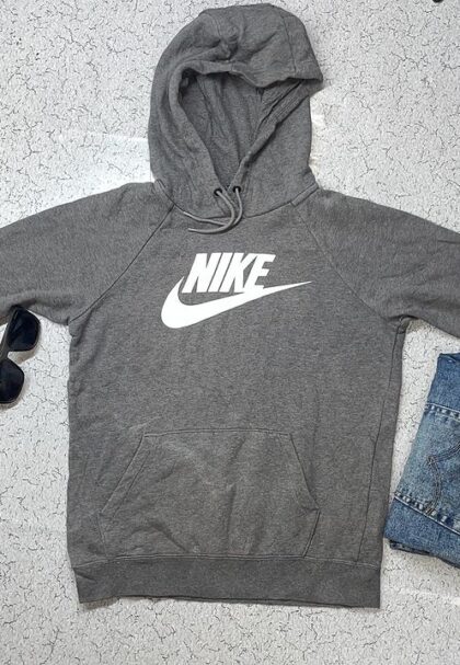 Nike Cotton Girl's Nsw Pullover Hooded Neck Hoodie Size