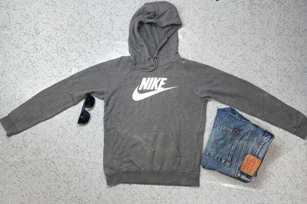 Nike Cotton Girl's Nsw Pullover Hooded Neck Hoodie Size