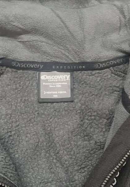 Discovery Hoodie Black Fleece Winter Jacket Size M