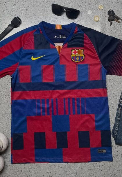 Nike FCB FC Barcelona Mens Anniversary Stadium Jersey DSR Blue Red Size Medium