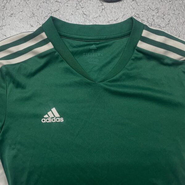 ADIDAS Mens Aeroready T-Shirt Top Medium Green Colourblock Polyester