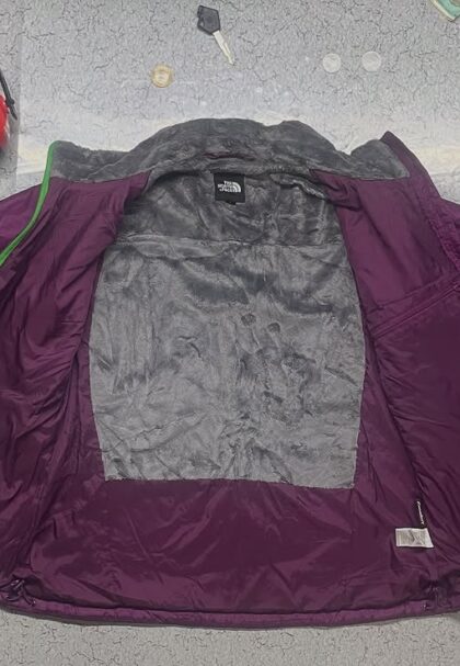 The North Face Jacket Womens Purple Puffer Quilted Full Zip Insulated Comfort Size M