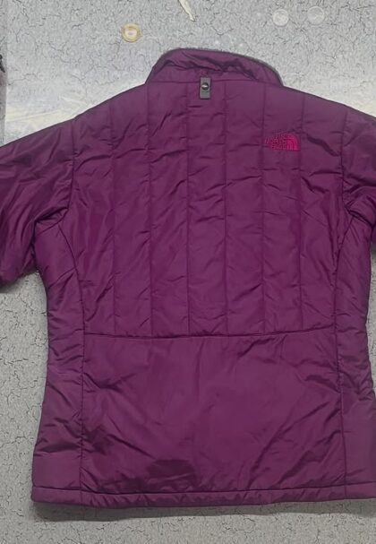 The North Face Jacket Womens Purple Puffer Quilted Full Zip Insulated Comfort Size M