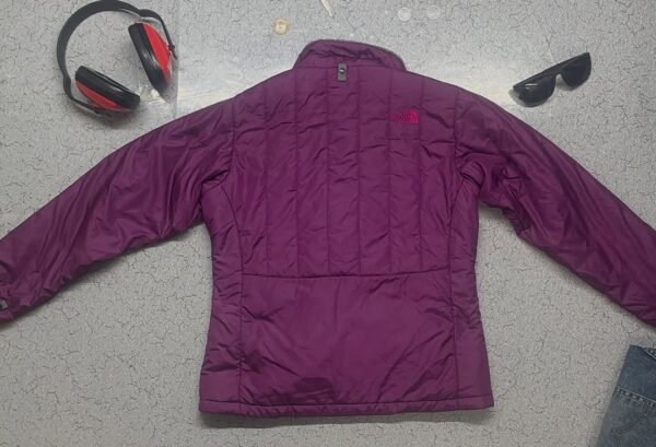 The North Face Jacket Womens Purple Puffer Quilted Full Zip Insulated Comfort Size M