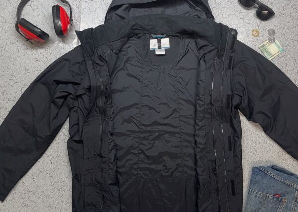 Men's Cloverdale™ 3-in-1 Waterproof Jacket Black Colour Size XXL - Image 7