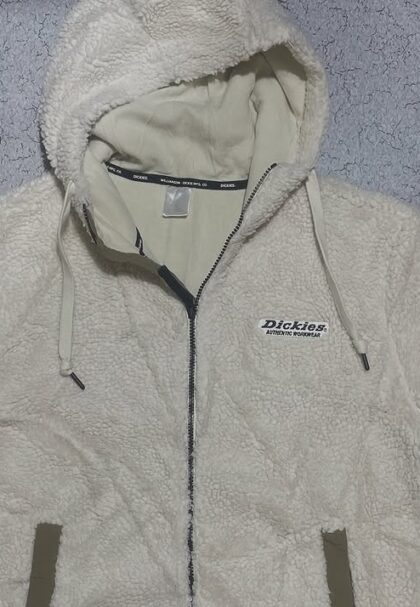 Dickies Fleece Jacket White Size-L