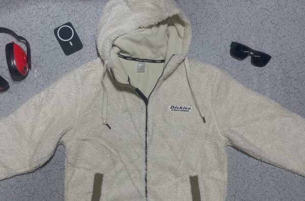 Dickies Fleece Jacket White Size-L