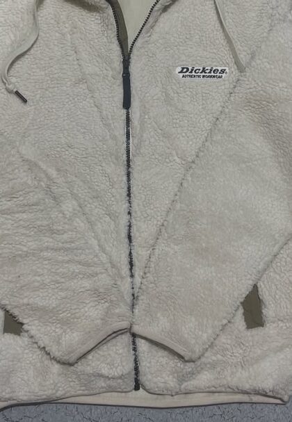 Dickies Fleece Jacket White Size-L