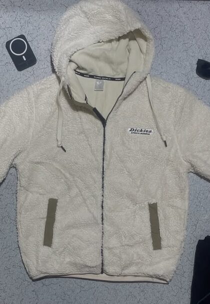 Dickies Fleece Jacket White Size-L