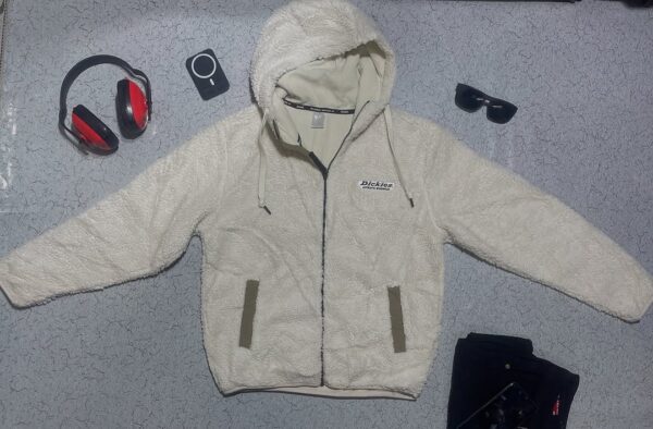 Dickies Fleece Jacket White Size-L