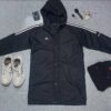 ADIDAS HOODIE PARKA JACKET MARTIAL ARTS BLACK SIZE M