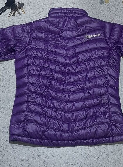 Eider padding jumper jacket duck down goose down lightweight purple EO vintage