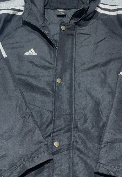 ADIDAS HOODIE PARKA JACKET MARTIAL ARTS BLACK SIZE M