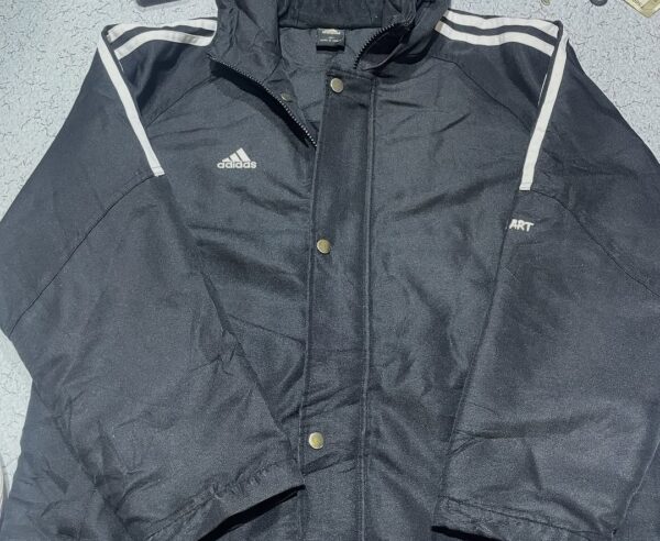 ADIDAS HOODIE PARKA JACKET MARTIAL ARTS BLACK SIZE M