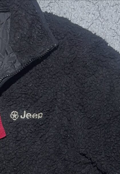 jEEP fleece parka jacket black