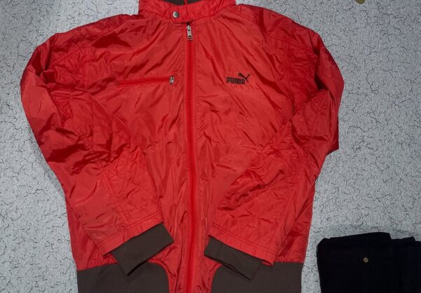 PUMA WINDBREAKER JACKET RED SIZE XL