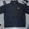 The North Face Black Patterned/Sequence Puffer Jacket Size m FOR Winter