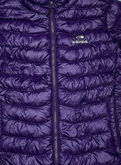 Eider padding jumper jacket duck down goose down lightweight purple EO vintage