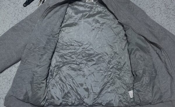 LACOSTE LIFESTYLE ZIPPED JACKET COLOUR GREY SIZE M