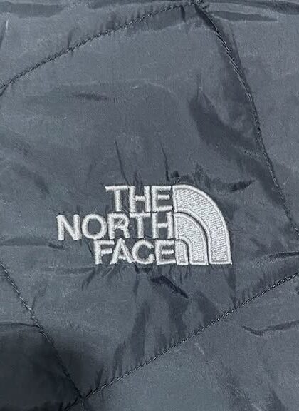 The North Face Black Patterned/Sequence Puffer Jacket Size m FOR Winter