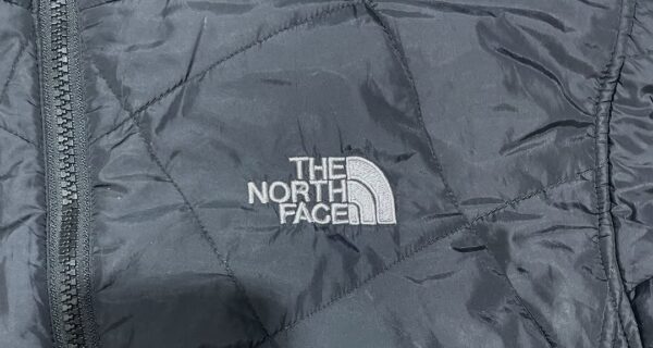 The North Face Black Patterned/Sequence Puffer Jacket Size m FOR Winter