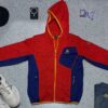 Black Vak Extreme Cold Sweater Red & Blue Size M