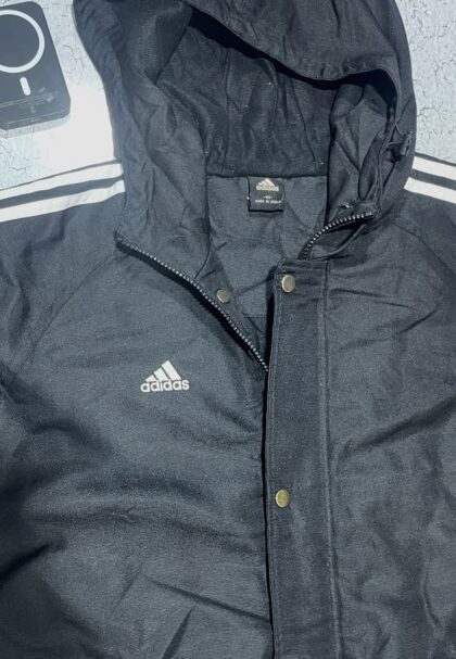 ADIDAS HOODIE PARKA JACKET MARTIAL ARTS BLACK SIZE M