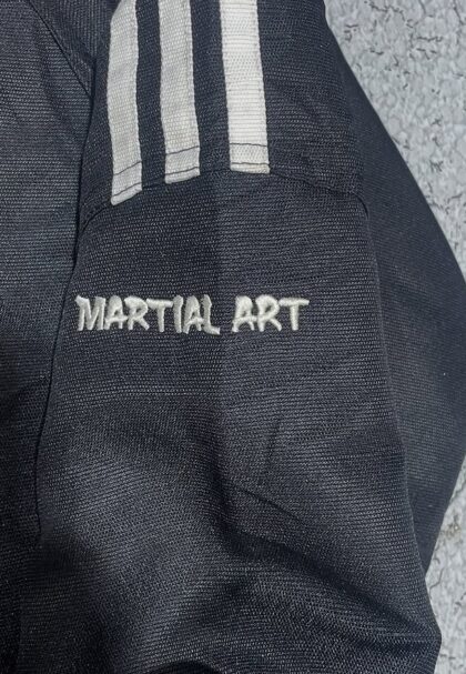 ADIDAS HOODIE PARKA JACKET MARTIAL ARTS BLACK SIZE M