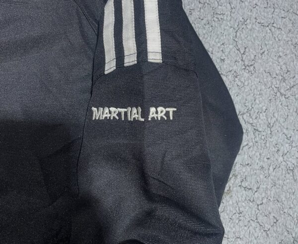 ADIDAS HOODIE PARKA JACKET MARTIAL ARTS BLACK SIZE M