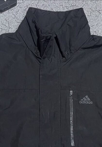 adidas black jacket size L