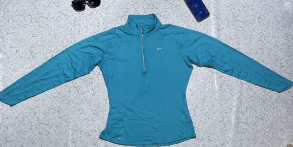 Nike zip up tshirt for women size M