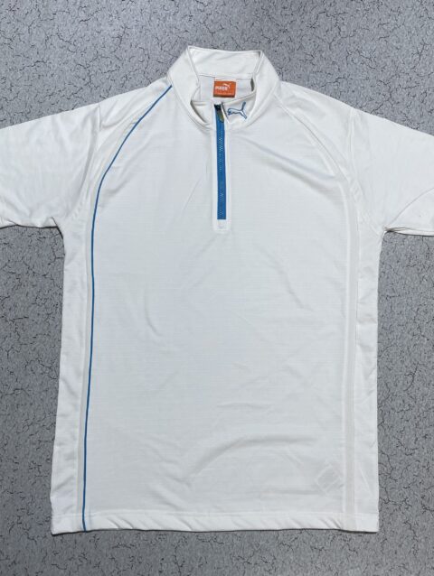 Puma half zip Raglan Sportswear [US L] white/MENS