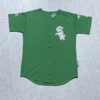 Men's Majestic MLB Authentic Chicago White Sox St Patricks Day Green Jersey 48