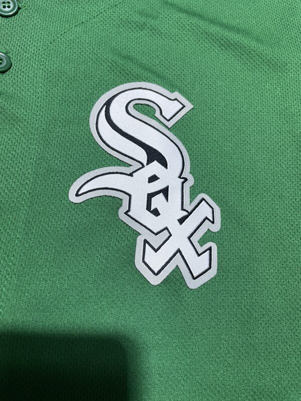Men's Majestic MLB Authentic Chicago White Sox St Patricks Day Green Jersey 48 - Image 3