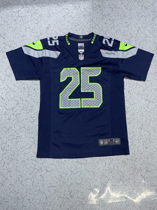 RICHARD SHERMAN #25 SEATTLE SEAHAWKS STITCHED NFL JERSEY - S