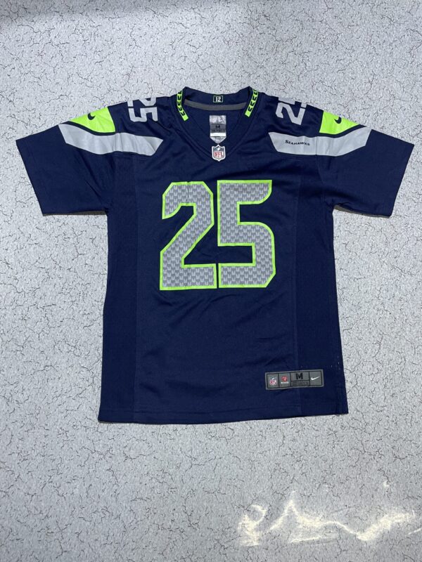 RICHARD SHERMAN #25 SEATTLE SEAHAWKS STITCHED NFL JERSEY - S