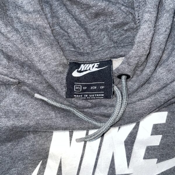 Nike Hoodie Men's Size S Gray Pullover Long Sleeve Sweatshirt Big Logo Casual - Image 2