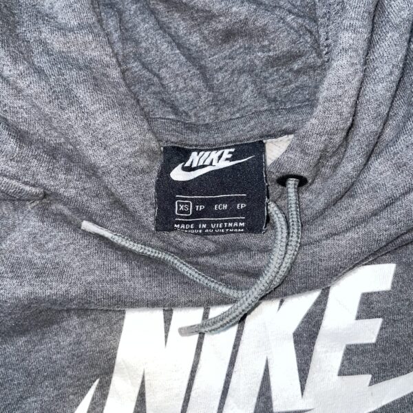 Nike Hoodie Men's Size S Gray Pullover Long Sleeve Sweatshirt Big Logo Casual - Image 2