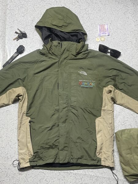 The north face jacket green L