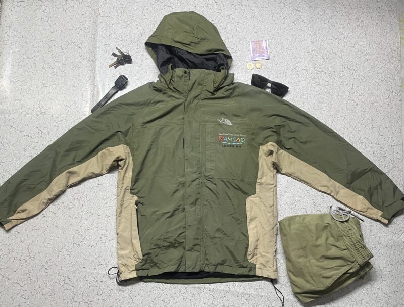 The north face jacket green L