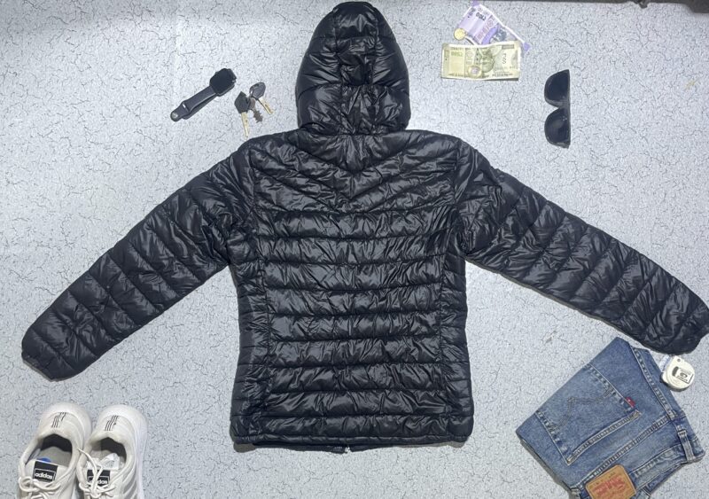 KOREAN PUFFER BLACK JACKET SIZE S - Image 2