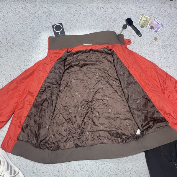 PUMA Bomber Jacket UK 8 M Red Colourblock - Image 4
