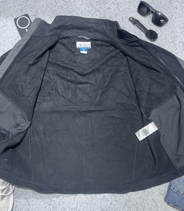 Columbia Jacket Lined Full Zip Midweight Youth L 14/16 EUC Gray / Teal - Image 5