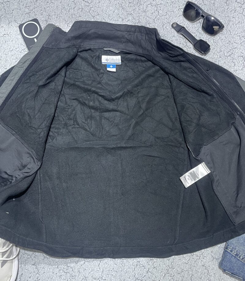 Columbia Jacket Lined Full Zip Midweight Youth L 14/16 EUC Gray / Teal - Image 5