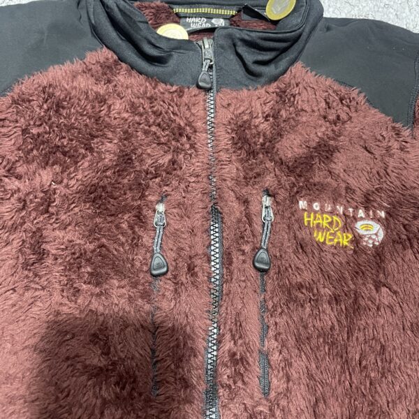 Mountain Hardwear Women's BURGUNDY Monkey Man Deep Pile Fleece Jacket ~ Size Medium - Image 9