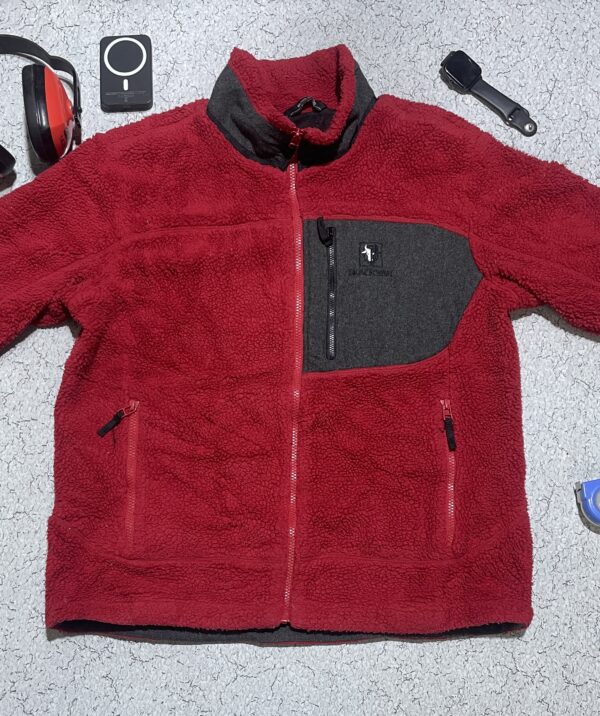 BLACK YAK FLEECE JACKET RED SIZE L - Image 4