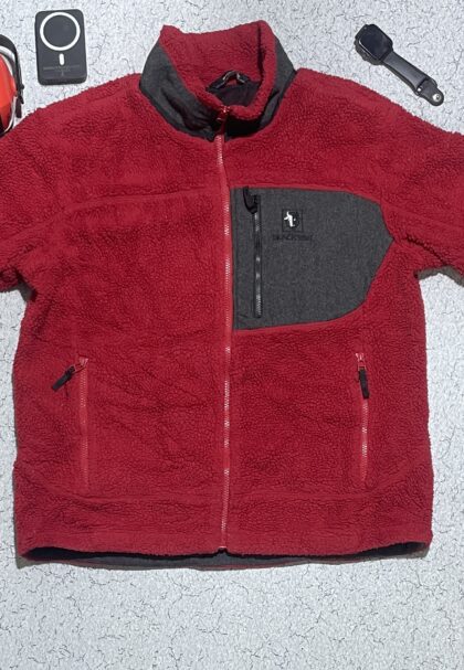 BLACK YAK FLEECE JACKET RED SIZE L