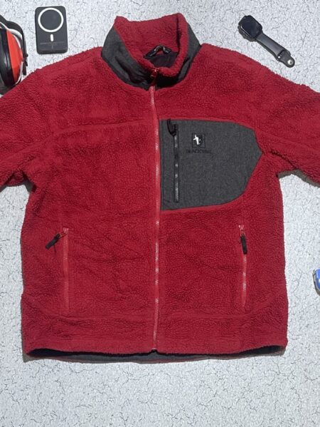 BLACK YAK FLEECE JACKET RED SIZE L