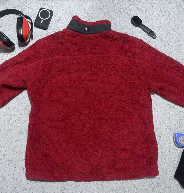 BLACK YAK FLEECE JACKET RED SIZE L - Image 5